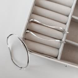 Bracelete infantil 1.6 fio quadrado ondulado