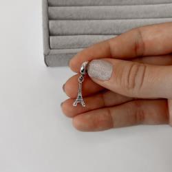 Berloque pingente torre Eiffel 18mm envelhecido