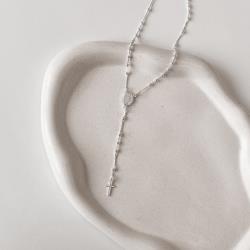 Terço bolas 2mm 45cm com fecho