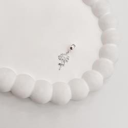 Berloque pingente coqueiro escrito beach 15mm resina