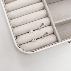 Piercing haste olho cravejado 6mm