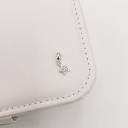 Berloque pingente estrela cravejada 8mm