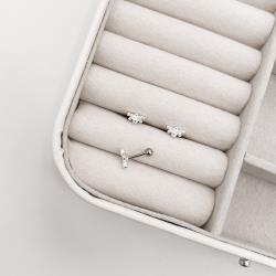 Piercing haste abelha cravejada 7mm