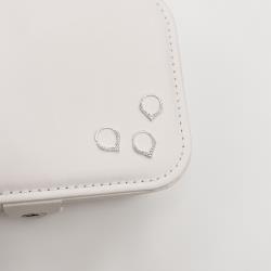 Piercing argola V cravejado 10mm