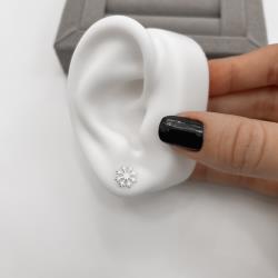 Brinco flocos de neve 9mm