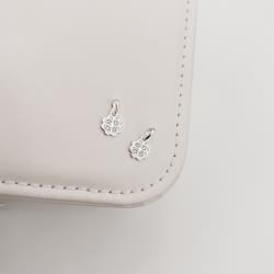 Pingente trevo com zircônias 7mm 