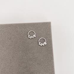 Piercing argola 11mm escrito love 3D