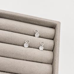 Pingente zircônia redonda cristal 5mm