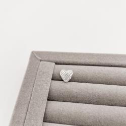 Berloque separador coração 10mm 3D