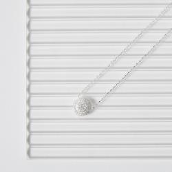 Colar entremeio círculo cravejado 12mm corrente cadeado 40+5cm