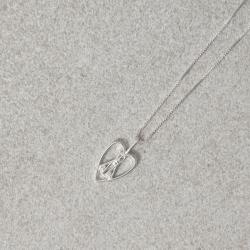 Colar pingente coração vazado Nsa. Sra. Aparecida com zircônias 15mm 45cm