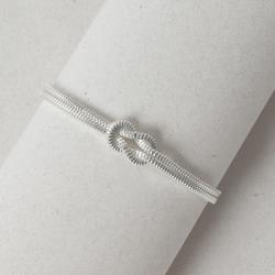 Pulseira corrente dupla com nó 19cm