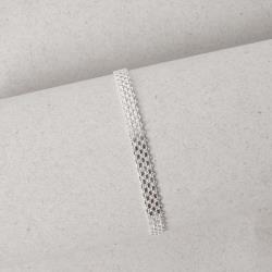 Pulseira corrente esteira cadeado 6.0 19,5cm