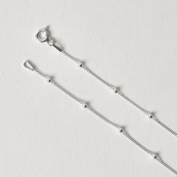 Pulseira corrente grumet com bolas 1.9 18cm