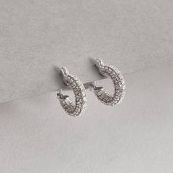 Argola toda cravejada 16mm trava