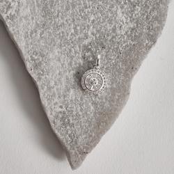 Pingente botão todo cravejado10mm