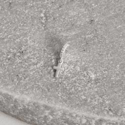 Berloque pingente cruz 7mm elo cravejado