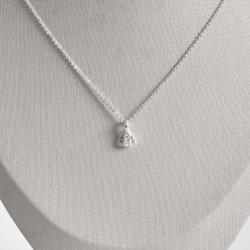 Colar Nsa. Sra. Aparecida cravejada 11mm corrente cadeadinho 45cm