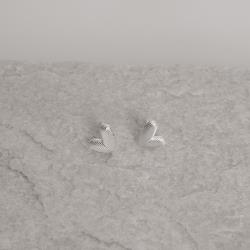 Brinco coração riscado 9mm