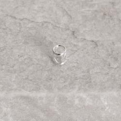 Berloque separador corações vazados 6mm