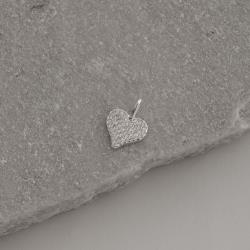 Pingente coração todo cravejado cristal 13mm