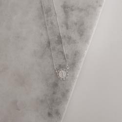 Colar entremeio medalha São Bento com zircônias 12mm v15 45cm