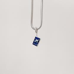 Berloque pingente passaporte resina 11mm elo cravejado