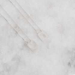 Escapulário placas pé e coração vazado v15 60cm