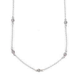 Colar tiff zircônias 5mm 50cm