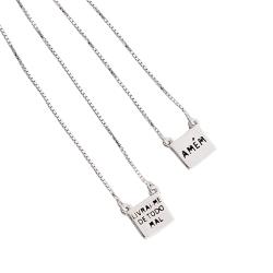 Escapulário placas livrai-me de todo mal Amém v15 60cm