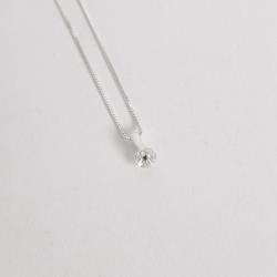 Colar zircônia redonda cristal 5mm 40cm