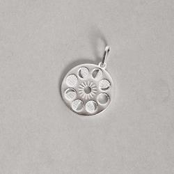 Pingente medalha fases da lua 17mm