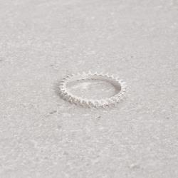 Anel aliança toda cravejada 2mm