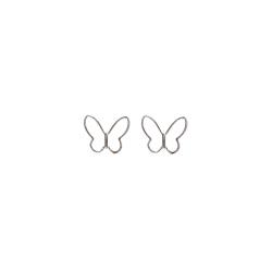 Brinco borboleta vazada 9mm