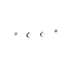 Dupla zircônia 3mm e gota vazada 6mm