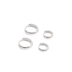 Dupla argolas click 9 e 11mm fio meia cana