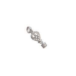 Berloque pingente balão detalhe cravejado 18mm