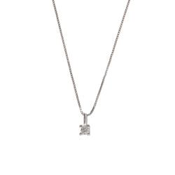 Colar pingente zircônia 3mm 40cm
