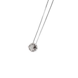 Colar zircônia cristal 8mm 45cm