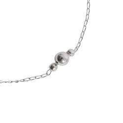 Pulseira entremeio bolas 4 e 7mm