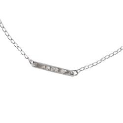 Pulseira entremeio placa amor 20mm