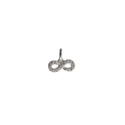 Pingente infinito cravejado 11mm