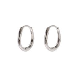 Argola click oval 17mm fio torcido