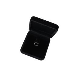 Porta joias mini pingente ou brinco preto interior preto