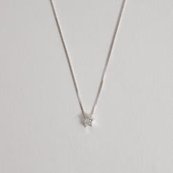 Colar estrela cravejada 5mm 40cm