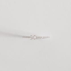 Anel meia aliança com solitário moissanite 3mm 