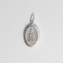 Pingente medalha dupla face Nsa. Sra. Aparecida e cruz 16mm