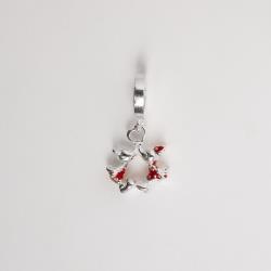 Berloque pingente Mickey e Minnie 12mm resina