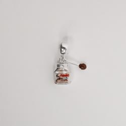 Berloque pingente Nutella 10mm resina