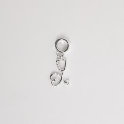 Berloque pingente estetoscópio 13mm